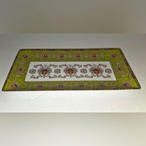 World Market Sushi Or Sandwich Plate Floral Discontinued Piece Replacement